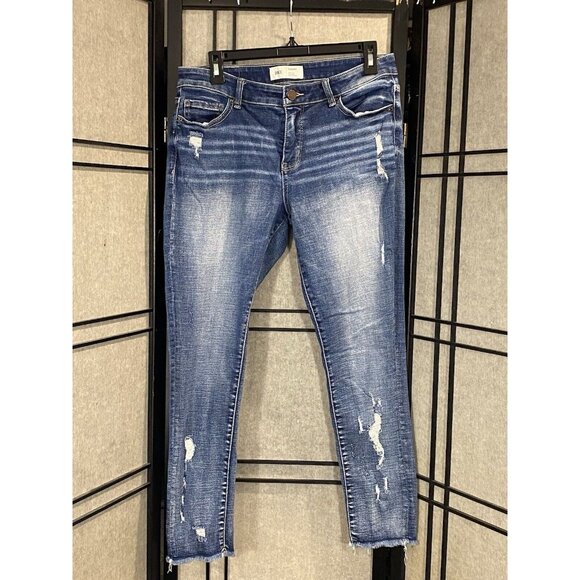 Buckle Denim - BKE Gabby Fit Mid Rise Ankle Skinny Jeans Womens Sz 27 Modestly Distressed